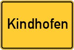 Place name sign Kindhofen