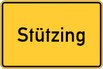 Place name sign Stützing