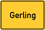 Place name sign Gerling