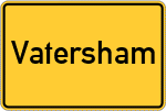 Place name sign Vatersham