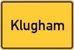 Place name sign Klugham