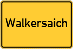 Place name sign Walkersaich