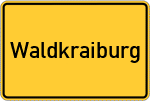 Place name sign Waldkraiburg