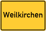 Place name sign Weilkirchen