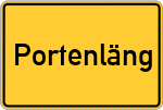 Place name sign Portenläng