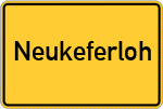 Place name sign Neukeferloh