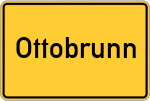 Place name sign Ottobrunn