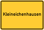 Place name sign Kleineichenhausen, Oberbayern