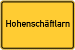 Place name sign Hohenschäftlarn