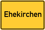 Place name sign Ehekirchen