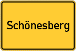 Place name sign Schönesberg