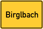 Place name sign Birglbach