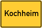 Place name sign Kochheim