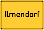 Place name sign Ilmendorf