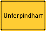 Place name sign Unterpindhart