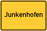 Place name sign Junkenhofen