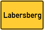 Place name sign Labersberg, Oberbayern