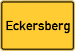 Place name sign Eckersberg