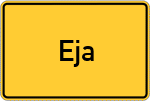 Place name sign Eja, Kreis Pfaffenhofen an der Ilm