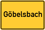 Place name sign Göbelsbach, Kreis Pfaffenhofen an der Ilm