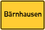 Place name sign Bärnhausen