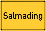 Place name sign Salmading, Ilm
