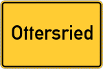 Place name sign Ottersried, Kreis Pfaffenhofen an der Ilm