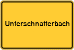 Place name sign Unterschnatterbach