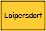 Place name sign Loipersdorf