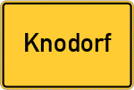 Place name sign Knodorf
