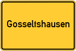 Place name sign Gosseltshausen