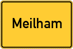 Place name sign Meilham
