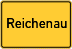 Place name sign Reichenau