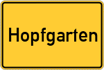 Place name sign Hopfgarten