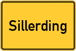 Place name sign Sillerding