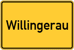 Place name sign Willingerau