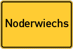 Place name sign Noderwiechs, Mangfall
