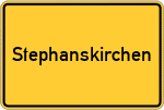 Place name sign Stephanskirchen, Oberbayern