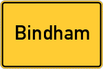 Place name sign Bindham, Oberbayern