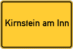 Place name sign Kirnstein am Inn