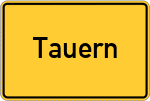 Place name sign Tauern, Oberbayern