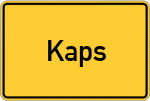 Place name sign Kaps