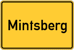 Place name sign Mintsberg
