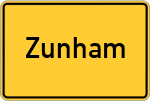 Place name sign Zunham