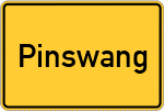Place name sign Pinswang