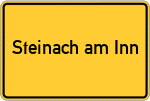 Place name sign Steinach am Inn