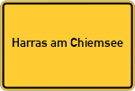 Place name sign Harras am Chiemsee