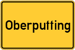 Place name sign Oberputting