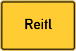 Place name sign Reitl