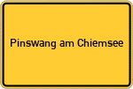 Place name sign Pinswang am Chiemsee